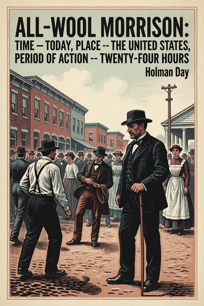 Cover of All-Wool Morrison: Time -- Today, Place -- the United States, Period of Action -- Twenty-four Hours by Holman Day