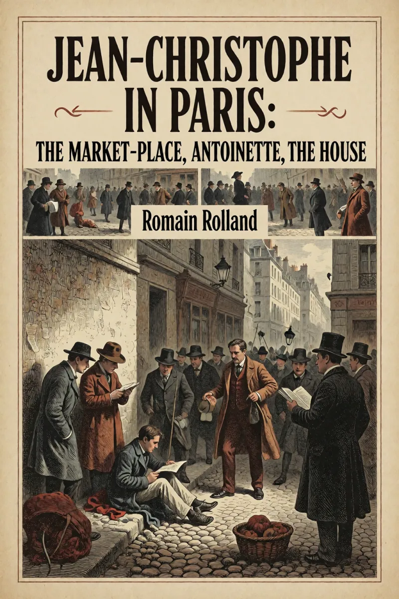 Cover of Jean-Christophe in Paris: The Market-Place, Antoinette, the House by Romain Rolland