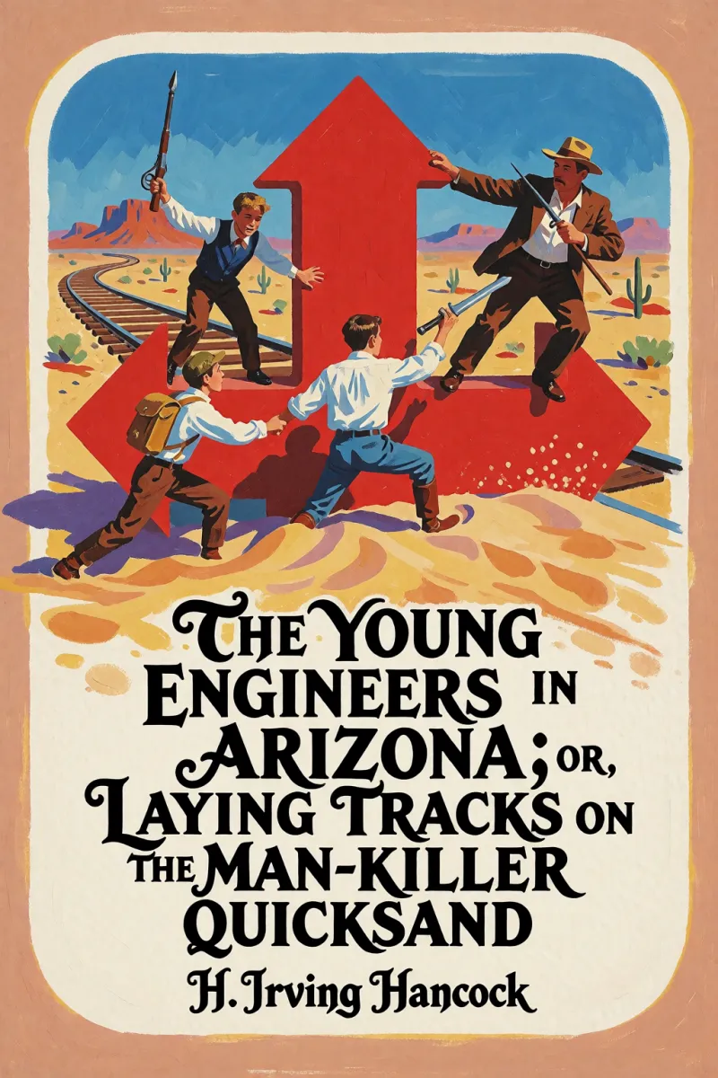 Cover of The Young Engineers in Arizona; or, Laying Tracks on the Man-killer Quicksand by H. Irving Hancock