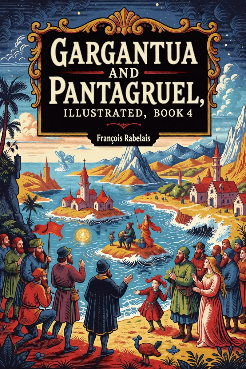 Cover of Gargantua and Pantagruel, Illustrated, Book 4 by François Rabelais