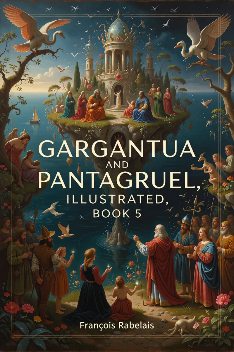 Cover of Gargantua and Pantagruel, Illustrated, Book 5 by François Rabelais