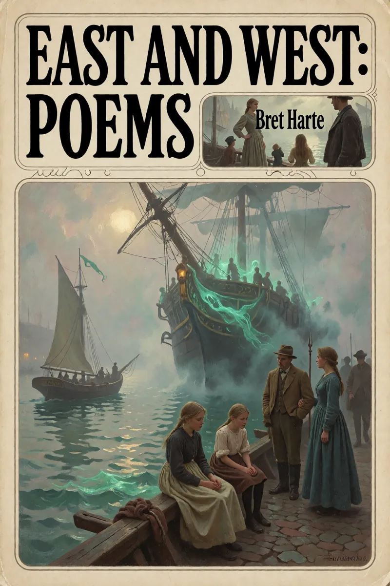 Cover of East and West: Poems by Bret Harte
