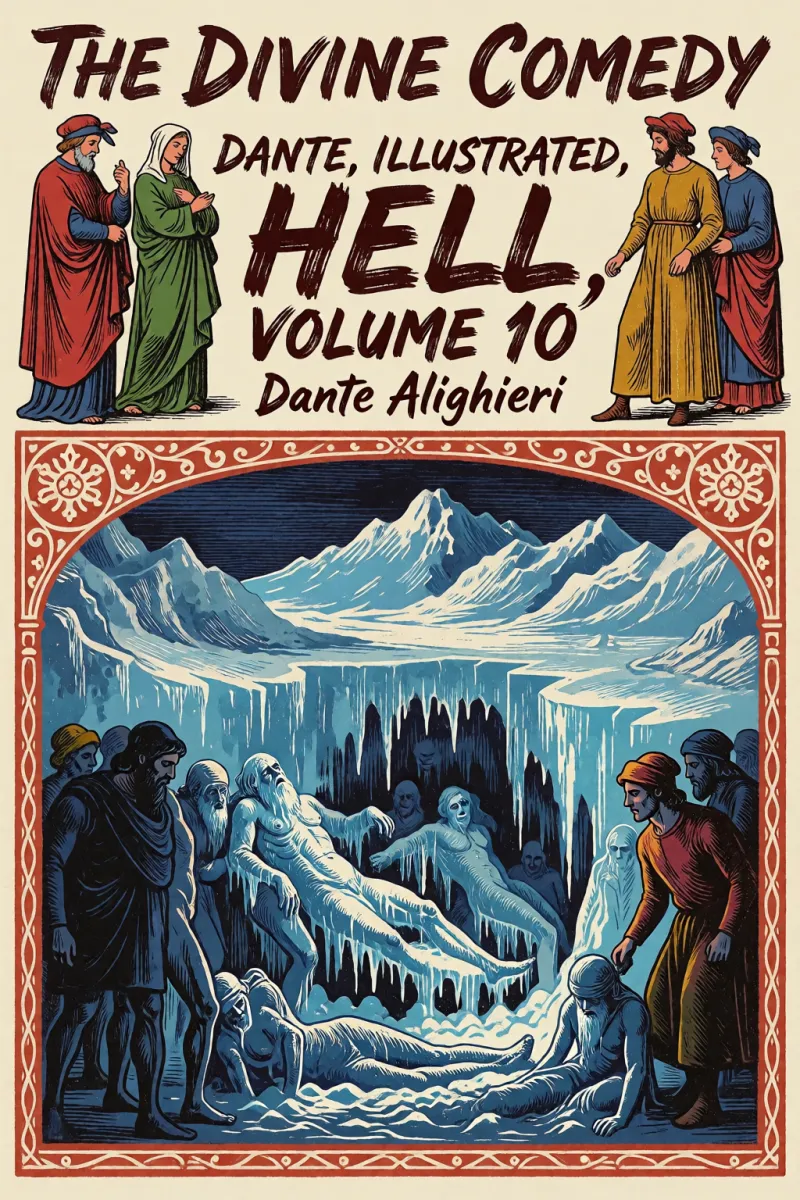 Cover of The Divine Comedy by Dante, Illustrated, Hell, Volume 10 by Dante Alighieri