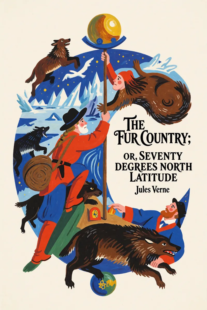 Cover of The Fur Country: Or, Seventy Degrees North Latitude by Jules Verne