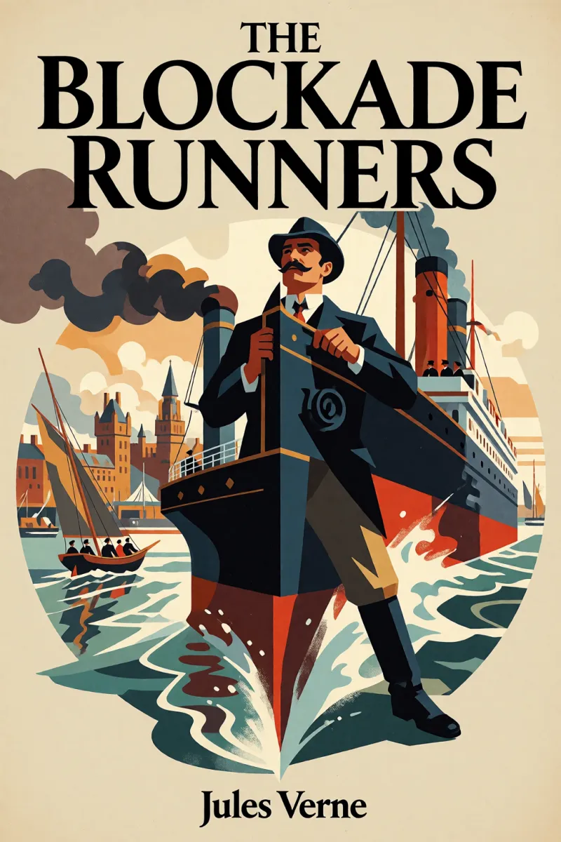 Cover of The Blockade Runners by Jules Verne