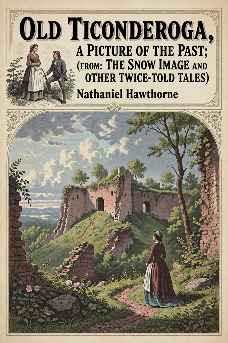 Cover of Old Ticonderoga, a Picture of the Past: (From: "The Snow Image and Other Twice-Told Tales") by Nathaniel Hawthorne