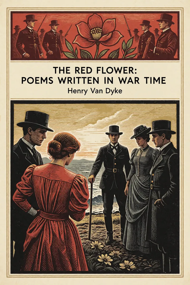 Cover of The Red Flower: Poems Written in War Time by Henry Van Dyke