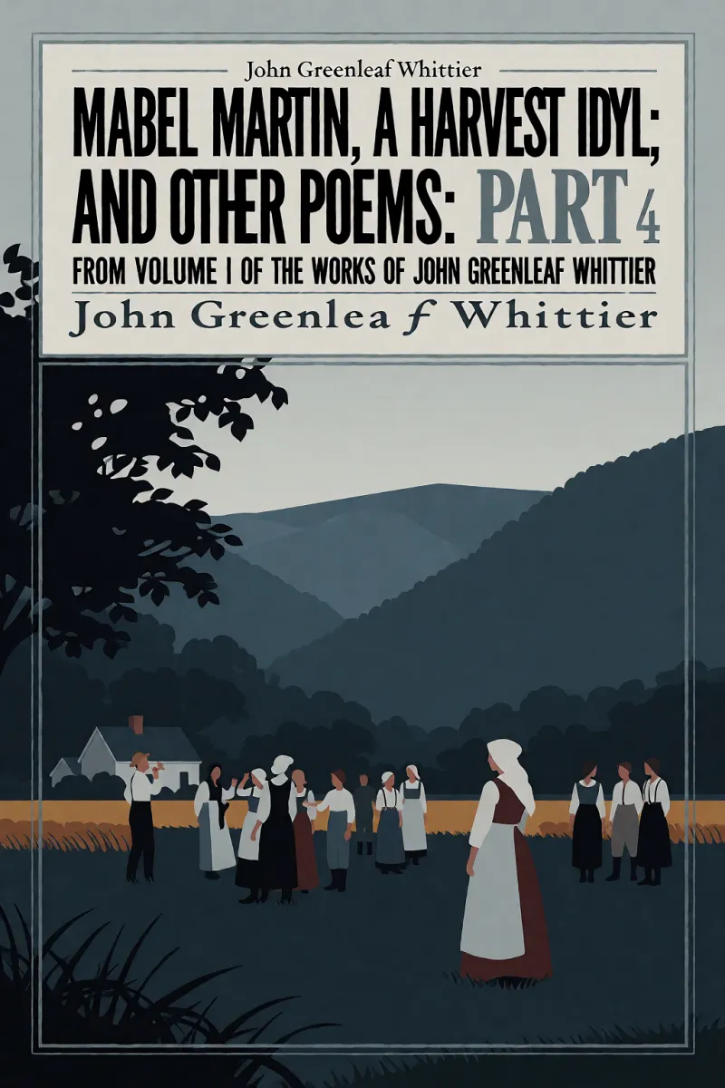 Cover of Mabel Martin, a Harvest Idyl; and other poems: Part 4 From Volume I of The Works of John Greenleaf Whittier by John Greenleaf Whittier
