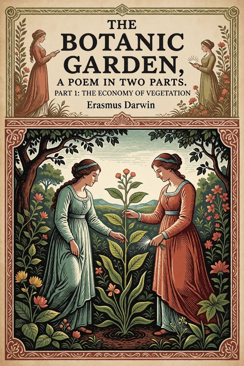 Cover of The Botanic Garden, a Poem in Two Parts. Part 1: the Economy of Vegetation by Erasmus Darwin