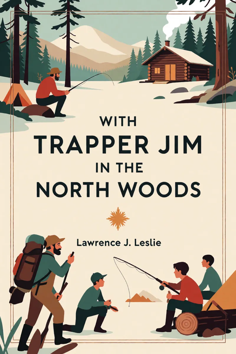 Cover of With Trapper Jim in the North Woods by Lawrence J. Leslie