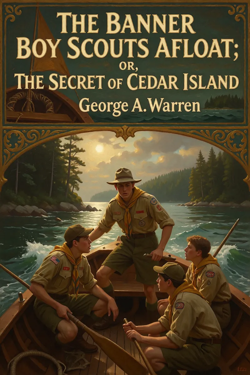 Cover of The Banner Boy Scouts Afloat; or, The Secret of Cedar Island by George A. Warren