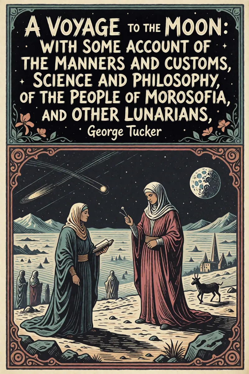 Cover of A Voyage to the Moon: With Some Account of the Manners and Customs, Science and Philosophy, of the People of Morosofia, and Other Lunarians by George Tucker