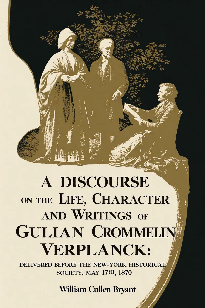 Cover of A Discourse on the Life, Character and Writings of Gulian Crommelin Verplanck: Delivered before the New-York Historical Society, May 17th, 1870 by William Cullen Bryant