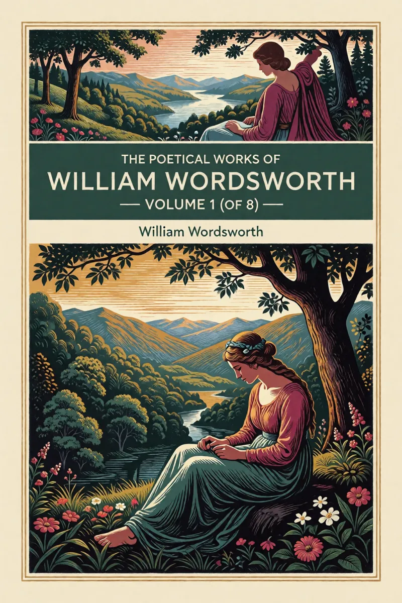 Cover of The Poetical Works of William Wordsworth — Volume 1 (of 8) by William Wordsworth