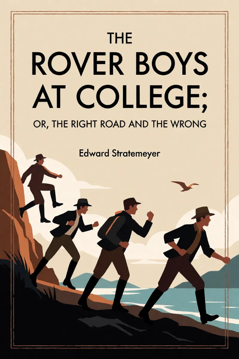 Cover of The Rover Boys at College; Or, The Right Road and the Wrong by Edward Stratemeyer