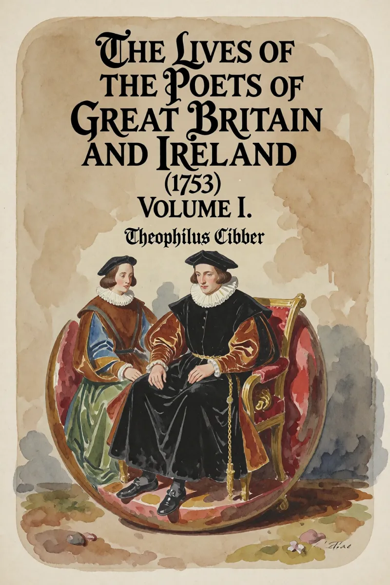 Cover of The Lives of the Poets of Great Britain and Ireland (1753) Volume I. by Theophilus Cibber