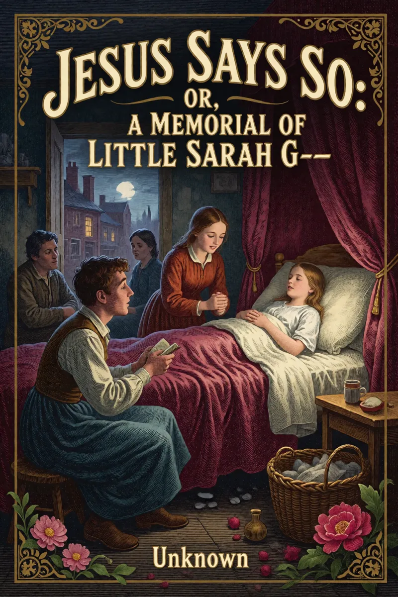 Cover of "Jesus Says So": Or, a Memorial of Little Sarah G-- by Unknown