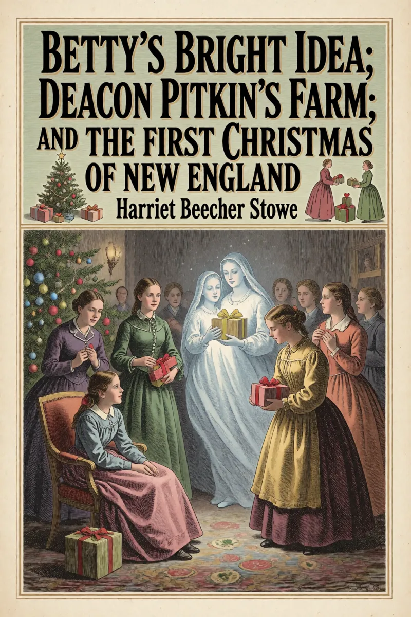 Cover of Betty's Bright Idea; Deacon Pitkin's Farm; and the First Christmas of New England by Harriet Beecher Stowe