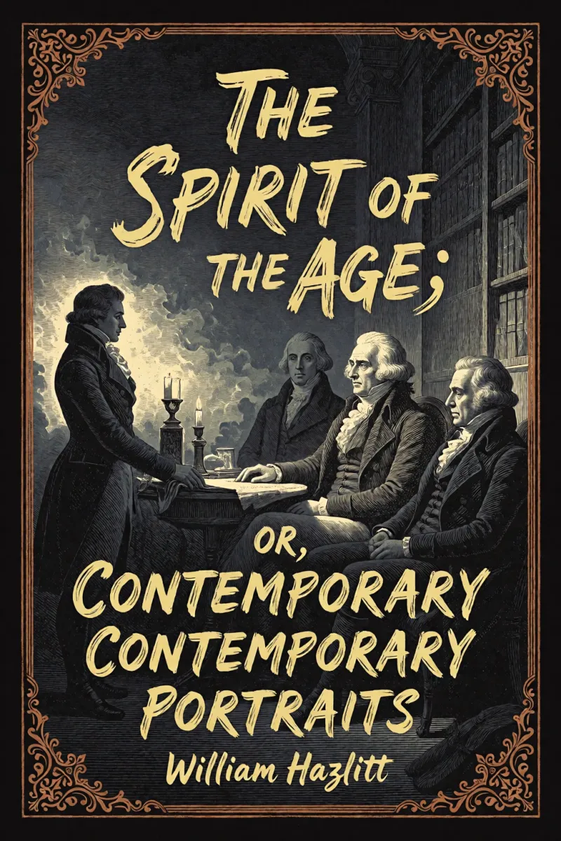 Cover of The Spirit of the Age; Or, Contemporary Portraits by William Hazlitt