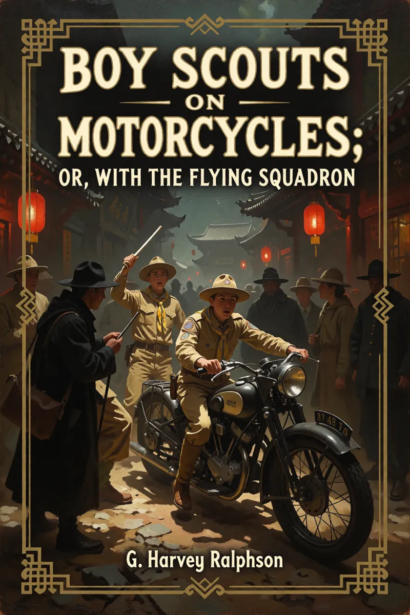 Cover of Boy Scouts on Motorcycles; Or, With the Flying Squadron by G. Harvey Ralphson