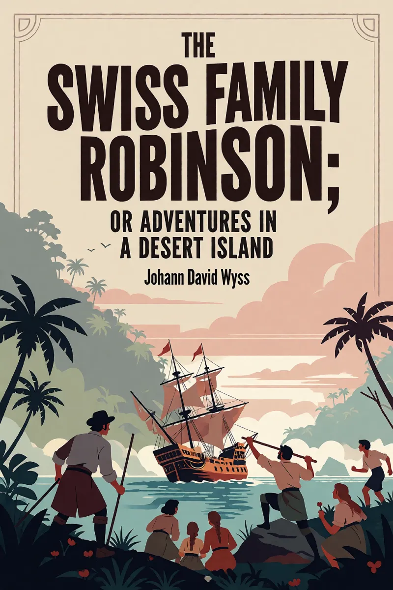 Cover of The Swiss Family Robinson; or Adventures in a Desert Island by Johann David Wyss