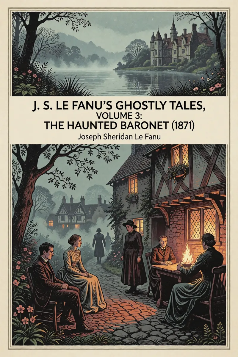 Cover of J. S. Le Fanu's Ghostly Tales, Volume 3: The Haunted Baronet (1871) by Joseph Sheridan Le Fanu