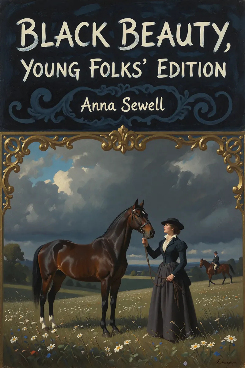 Cover of Black Beauty, Young Folks' Edition by Anna Sewell