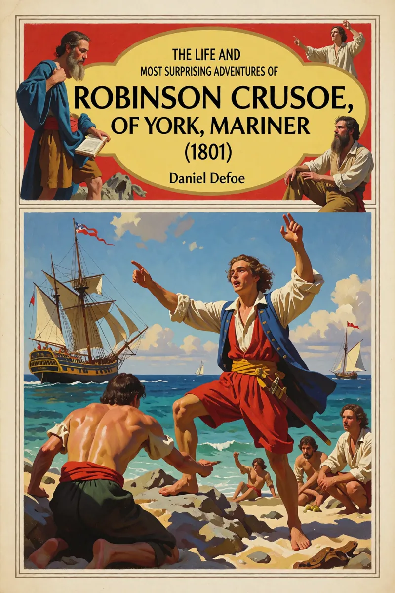 Cover of The Life and Most Surprising Adventures of Robinson Crusoe, of York, Mariner (1801) by Daniel Defoe