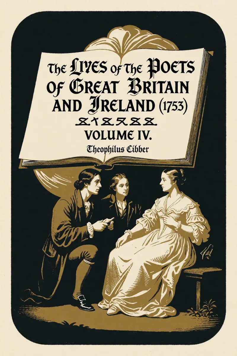 Cover of The Lives of the Poets of Great Britain and Ireland (1753) Volume IV. by Theophilus Cibber