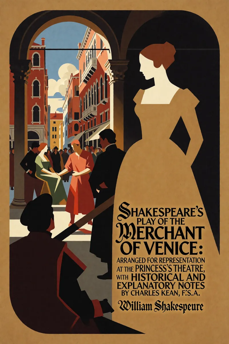 Cover of Shakespeare's play of the Merchant of Venice: Arranged for Representation at the Princess's Theatre, with Historical and Explanatory Notes by Charles Kean, F.S.A. by William Shakespeare