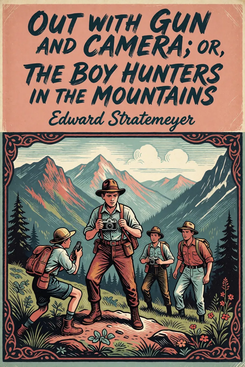 Cover of Out with Gun and Camera; or, The Boy Hunters in the Mountains by Edward Stratemeyer