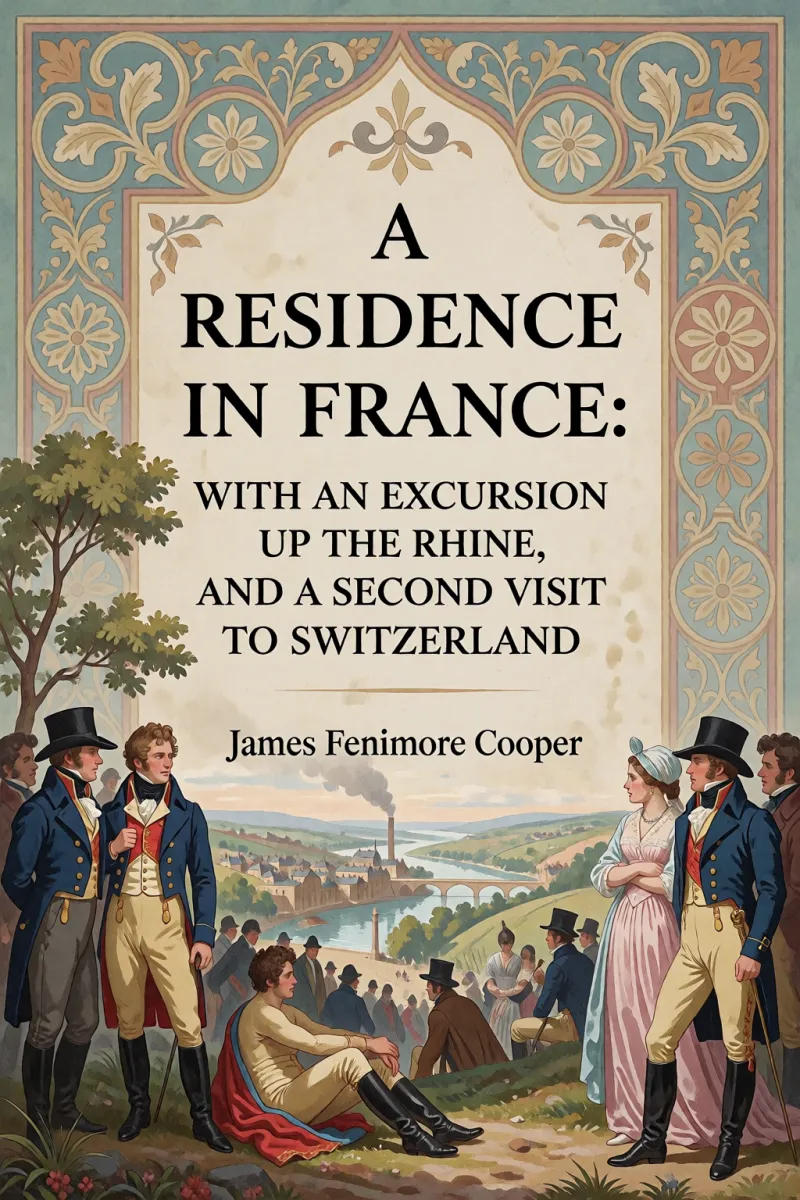 Cover of A Residence in France: With an Excursion Up the Rhine, and a Second Visit to Switzerland by James Fenimore Cooper
