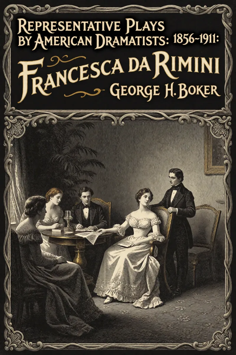Cover of Representative Plays by American Dramatists: 1856-1911: Francesca da Rimini by George H. Boker