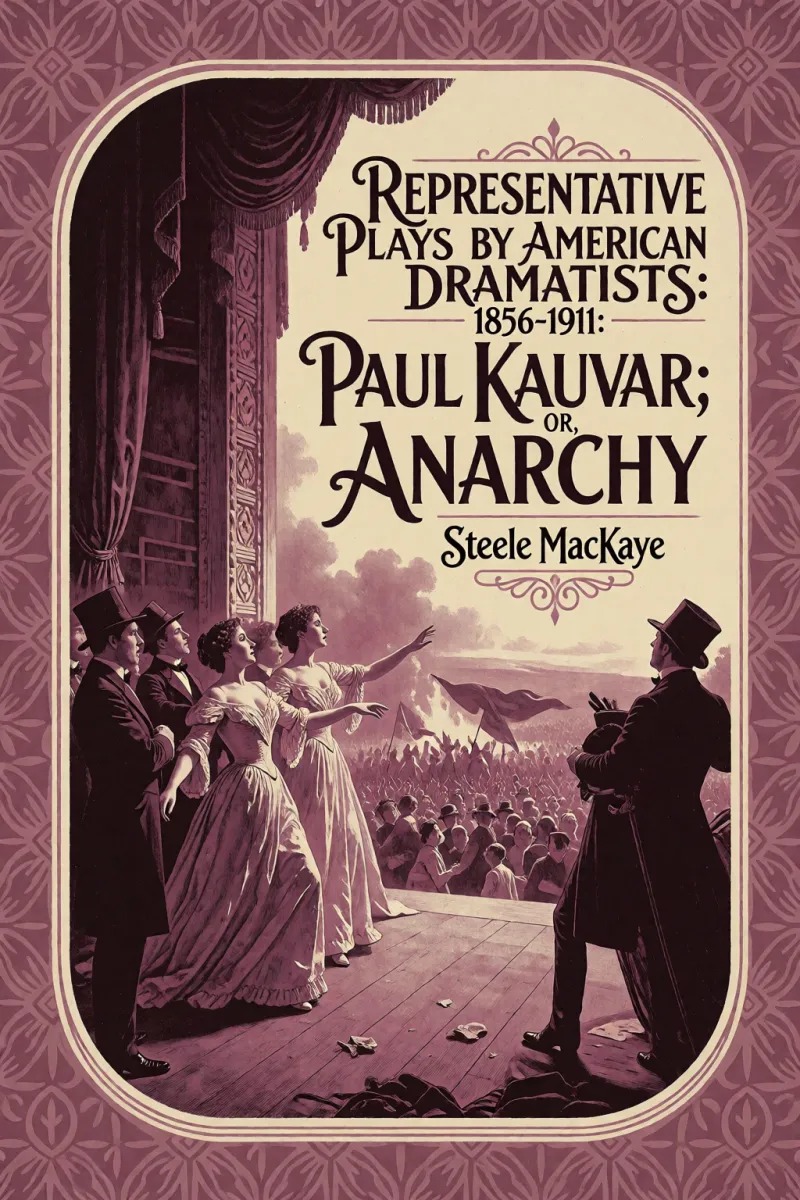 Cover of Representative Plays by American Dramatists: 1856-1911: Paul Kauvar; or, Anarchy by Steele MacKaye