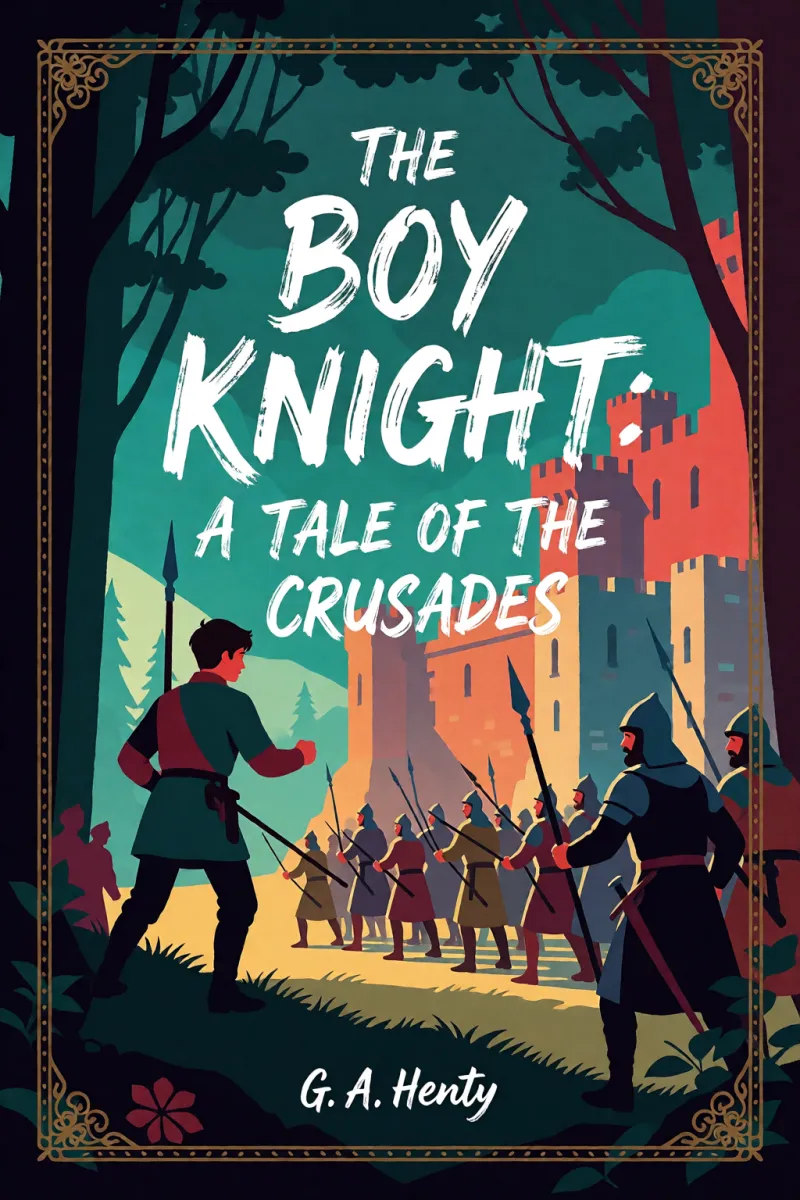 Cover of The Boy Knight: A Tale of the Crusades by G. A. Henty