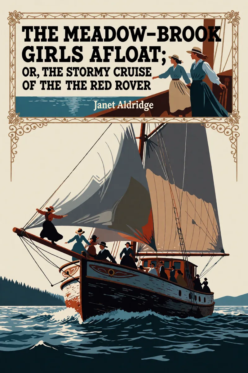 Cover of The Meadow-Brook Girls Afloat; Or, the Stormy Cruise of the Red Rover by Janet Aldridge