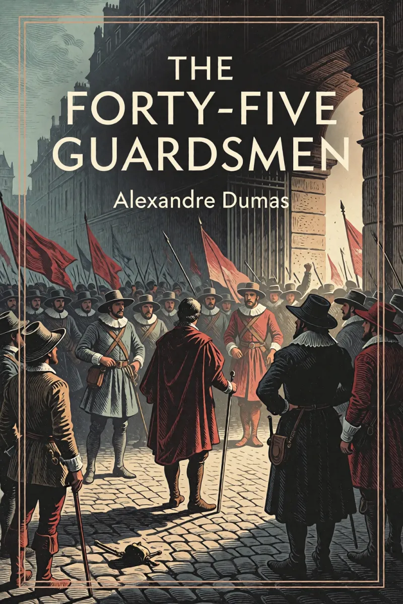 Cover of The forty-five guardsmen by Alexandre Dumas