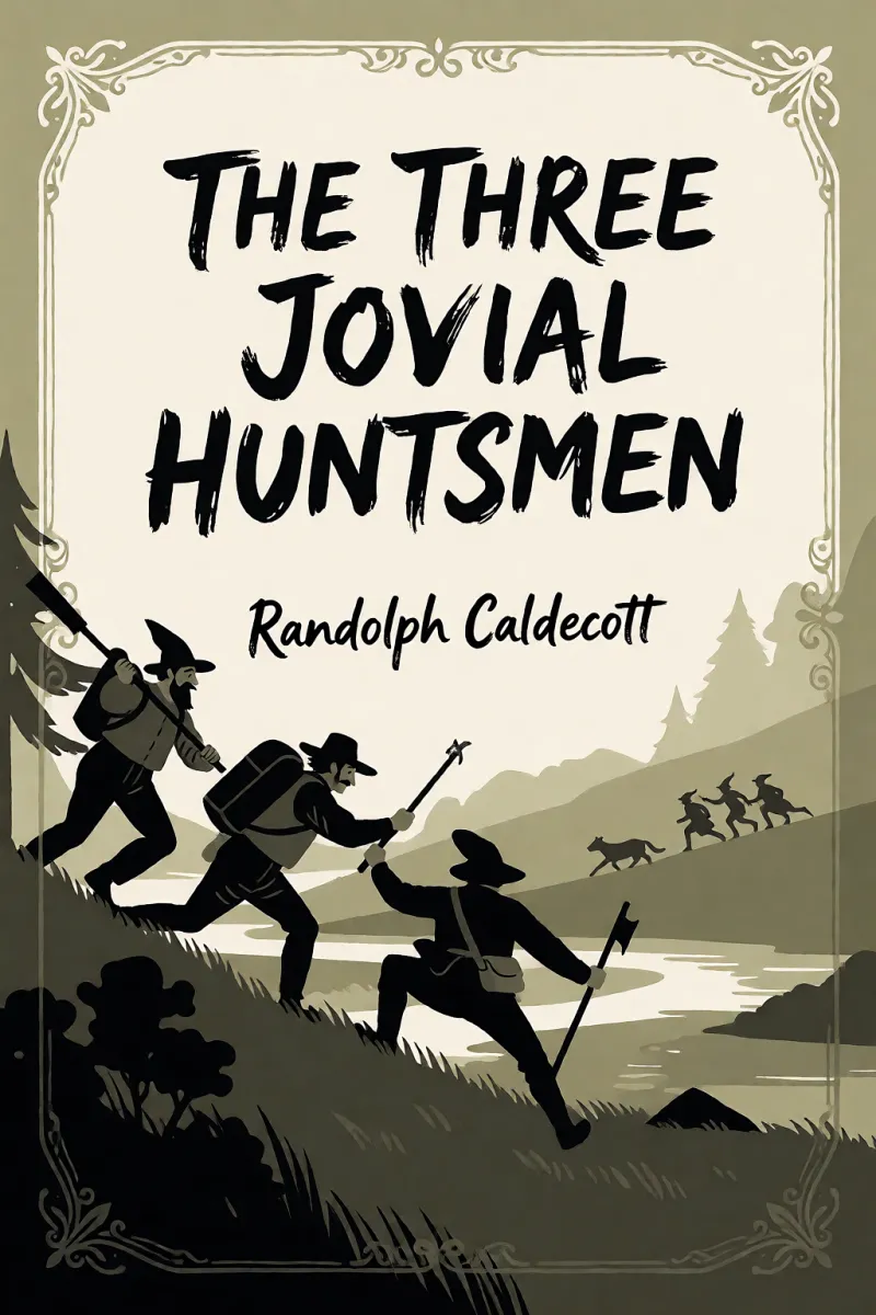 Cover of The Three Jovial Huntsmen by Randolph Caldecott