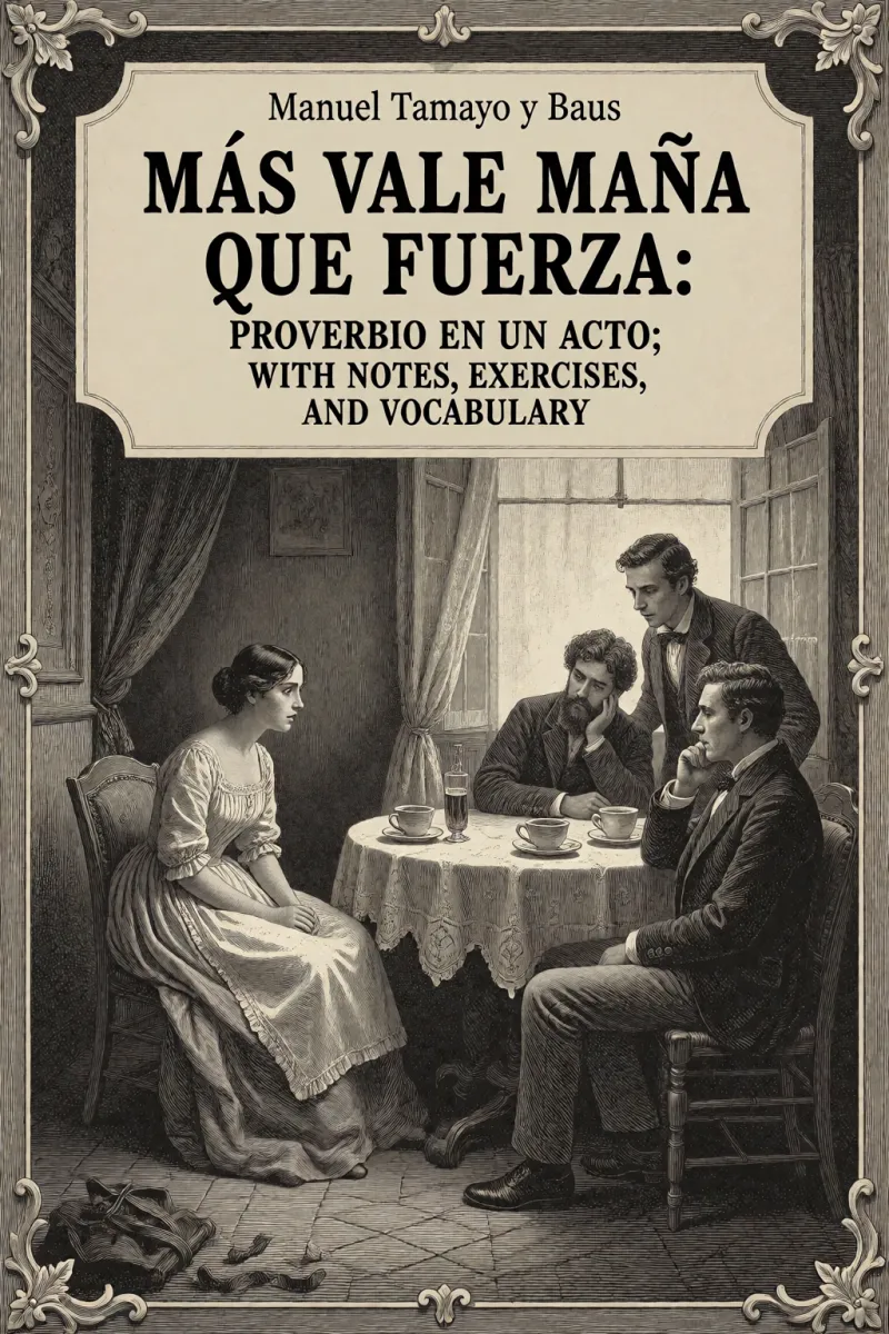 Cover of Más vale maña que fuerza: Proverbio en un acto; with notes, exercises, and vocabulary by Manuel Tamayo y Baus