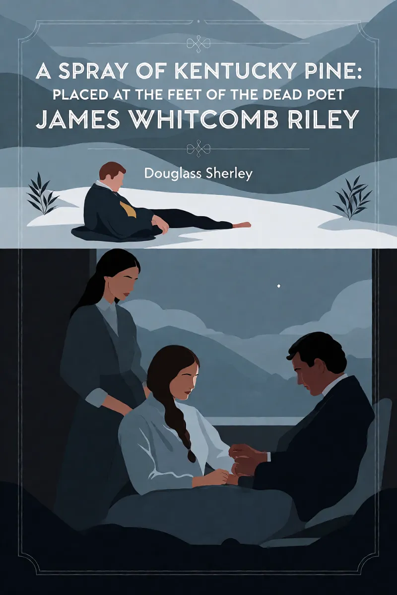 Cover of A Spray of Kentucky Pine: Placed at the Feet of the Dead Poet James Whitcomb Riley by Douglass Sherley