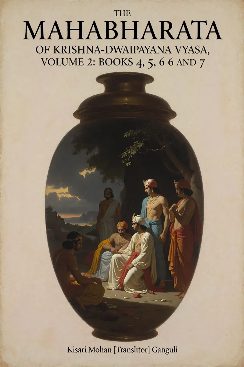 Cover of The Mahabharata of Krishna-Dwaipayana Vyasa, Volume 2: Books 4, 5, 6 and 7 by Kisari Mohan [Translator] Ganguli