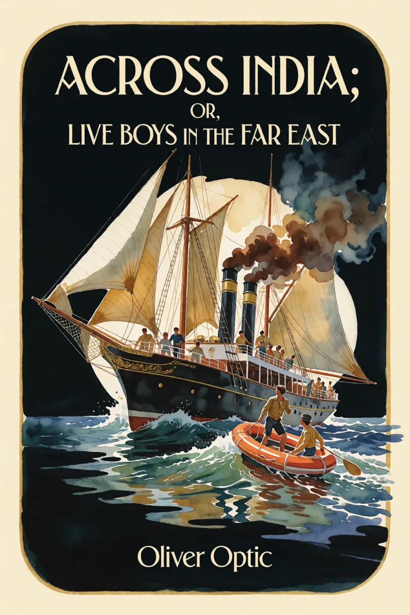 Cover of Across India; Or, Live Boys in the Far East by Oliver Optic