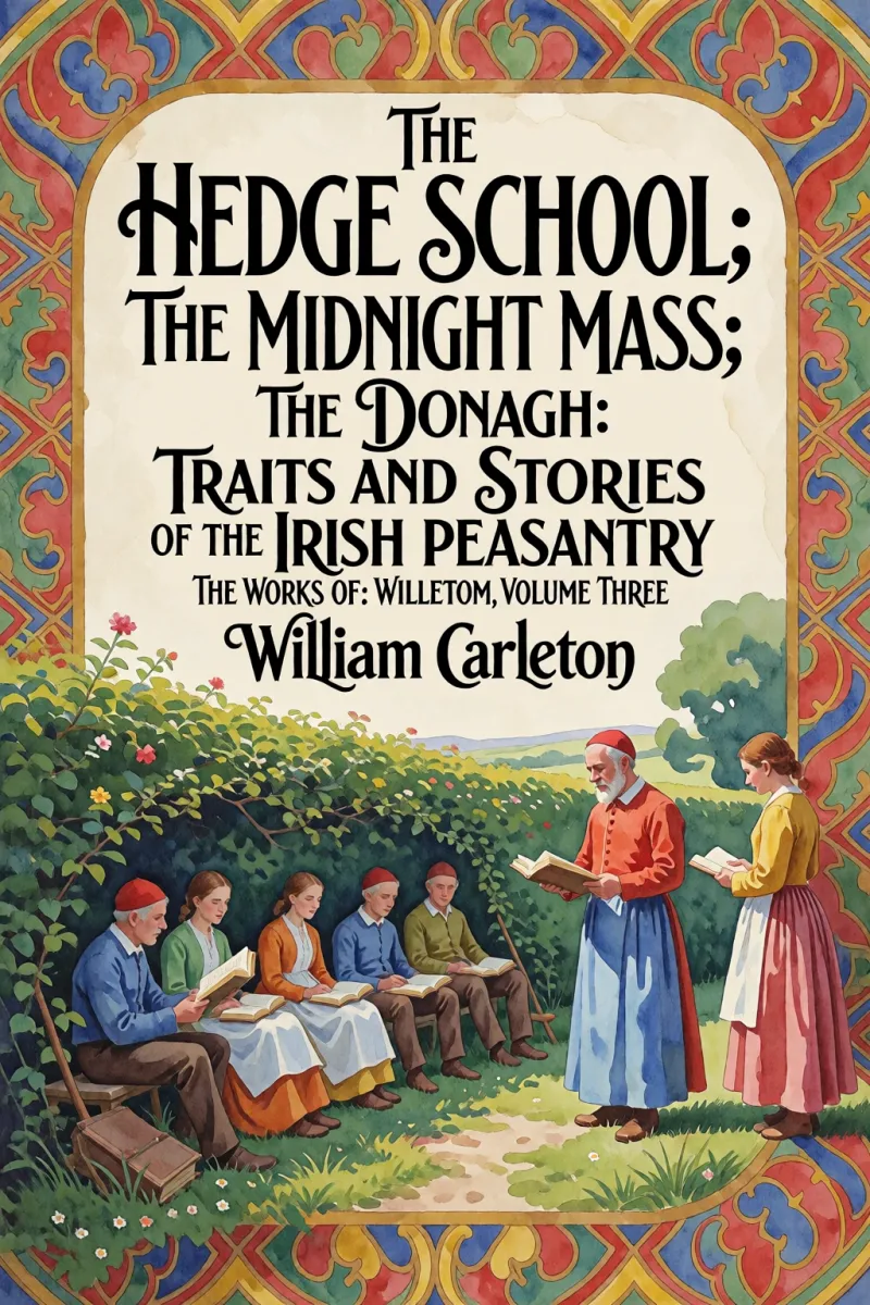 Cover of The Hedge School; The Midnight Mass; The Donagh: Traits And Stories Of The Irish Peasantry, The Works of: William Carleton, Volume Three by William Carleton