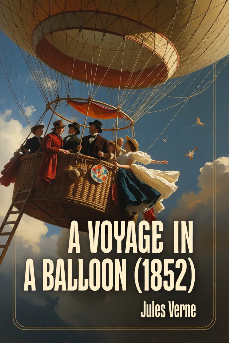 Cover of A Voyage in a Balloon (1852) by Jules Verne