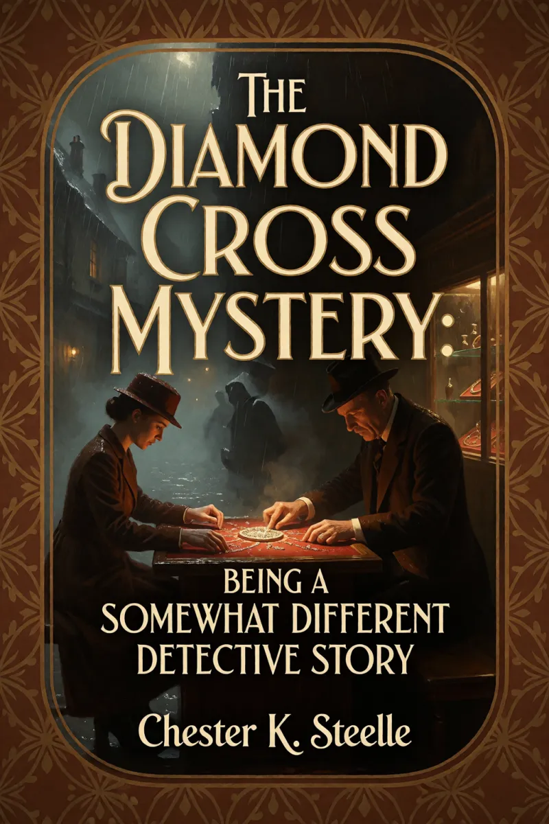 Cover of The Diamond Cross Mystery: Being a Somewhat Different Detective Story by Chester K. Steele