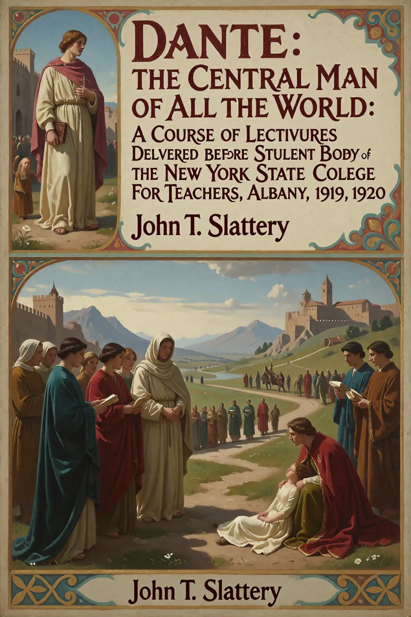 Cover of Dante: "The Central Man of All the World": A Course of Lectures Delivered Before the Student Body of the New York State College for Teachers, Albany, 1919, 1920 by John T. Slattery