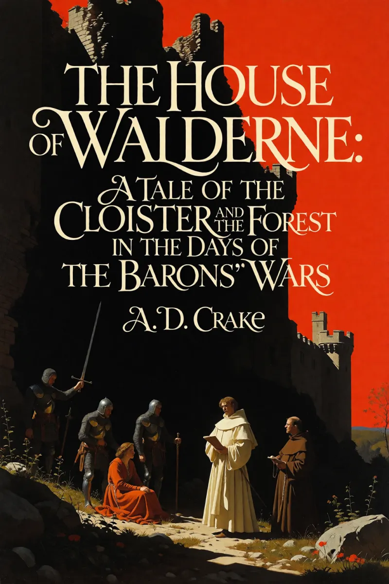 Cover of The House of Walderne: A Tale of the Cloister and the Forest in the Days of the Barons' Wars by A. D. Crake
