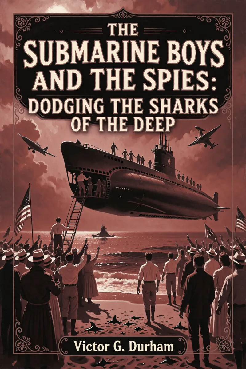 Cover of The Submarine Boys and the Spies: Dodging the Sharks of the Deep by Victor G. Durham