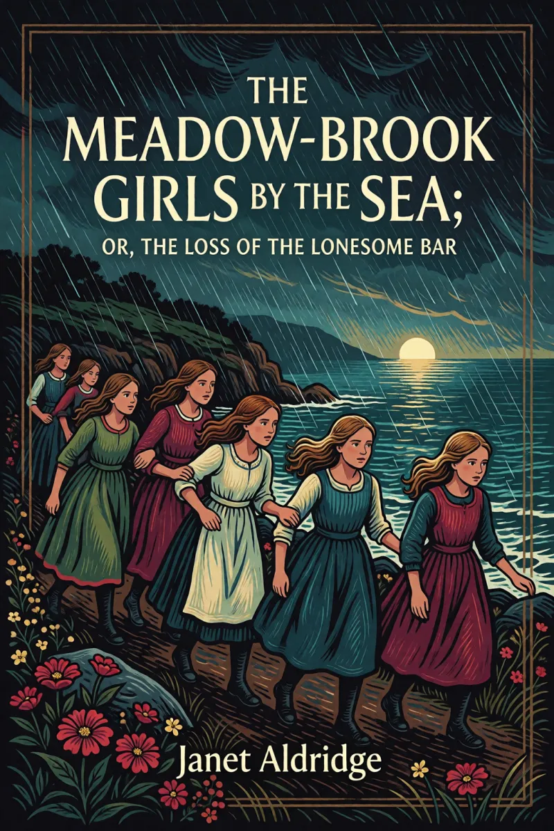 Cover of The Meadow-Brook Girls by the Sea; Or, The Loss of The Lonesome Bar by Janet Aldridge