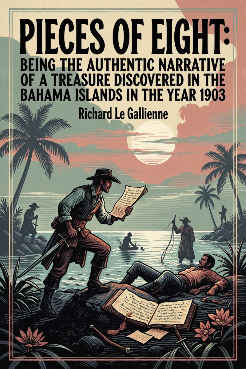 Cover of Pieces of Eight: Being the Authentic Narrative of a Treasure Discovered in the Bahama Islands in the Year 1903 by Richard Le Gallienne